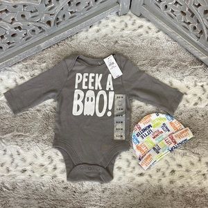 NWT! Old Navy Halloween baby size 0-3 months Little Monster ghost trick or treat